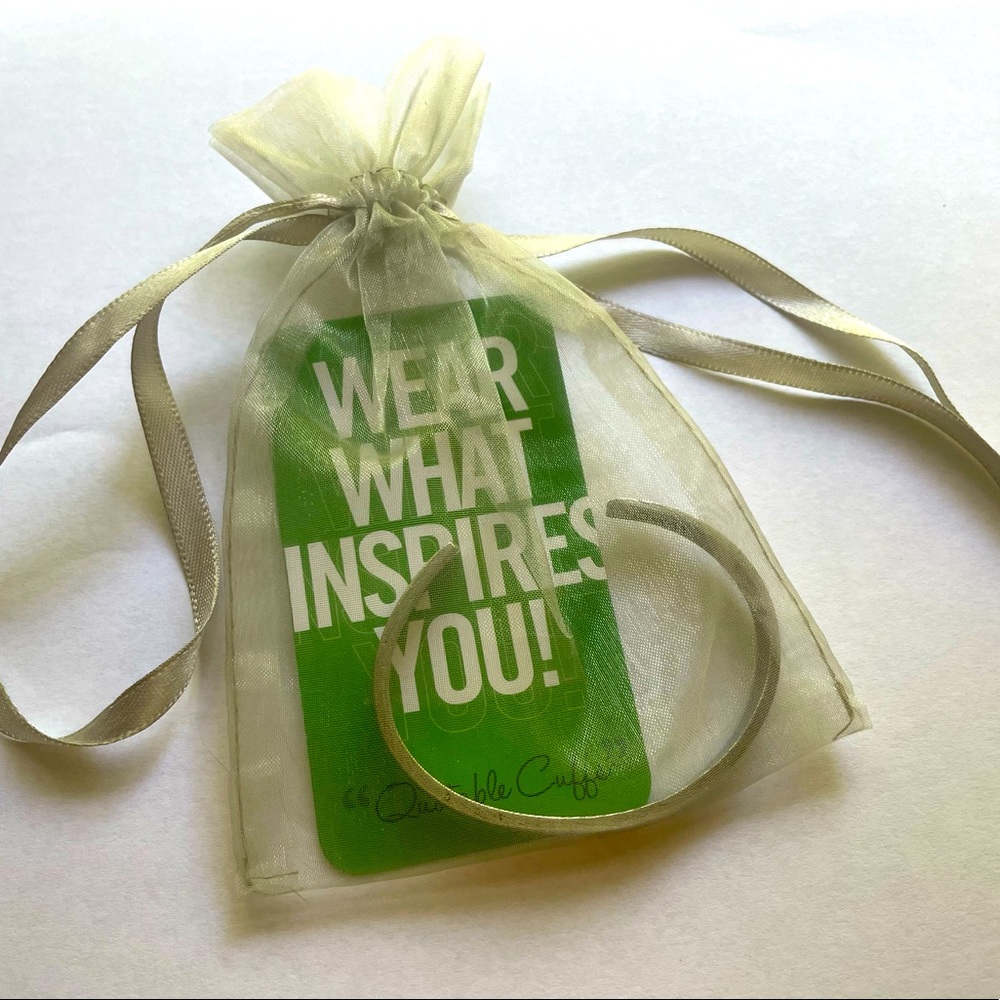 She Believed She Could, So She Did Quotable Cuff Bracelet.